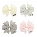 40 Pcs Satin Ribbon Bow Hair Clips Kids Girls Bow Hair Accessories FT