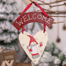 Christmas Wooden Love Snowman Decoration Welcome Door Hanging Tree PendantB Hn