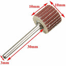 12pcs 240Grit Sanding Flap Wheel Sand Paper  Rotary Die Grinder Drill Bit