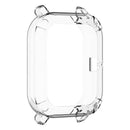 Half Pack TPU Case Cover Shell for Amazfit GTS Smartwatch (Clear White) A