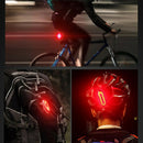 Smart Safe Night Cycling Tail Light LED Rear Light Auto On/Off USB Rechargeable