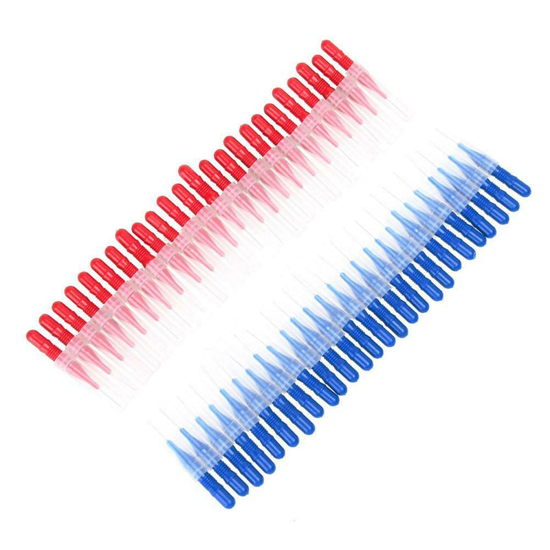 50PC Tooth Flossing Head Hygiene Dental Plastic Interdental Brush Toothpick A