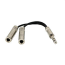 1/4'' 6.35mm Stereo Plug / Male to Dual 1/4'' 6.35mm Jack /Female Splitter