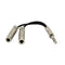 1/4'' 6.35mm Stereo Plug / Male to Dual 1/4'' 6.35mm Jack /Female Splitter