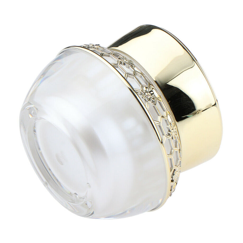 Low Profile 1 Oz Jar Acrylic Empty Cosmetic Containers for Sugar Scrub, Powder,