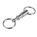 Detachable Dual Range Key Rings Keychain Quick Release 10pcs Belt Support