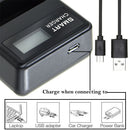 Fit For Nikon EN-EL14 Camera Battery Charger LCD D5300 D5500 D5200 D3300 D3200