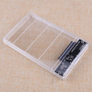 Transparent 2.5" USB 3.0 External Hard Drive Enclosure Case SATA HDD SSD Case