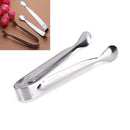 Silvery Stainless Steel Cube Sugar Tongs Ice Coffee Bar Buffet Kitchen Spoon ES
