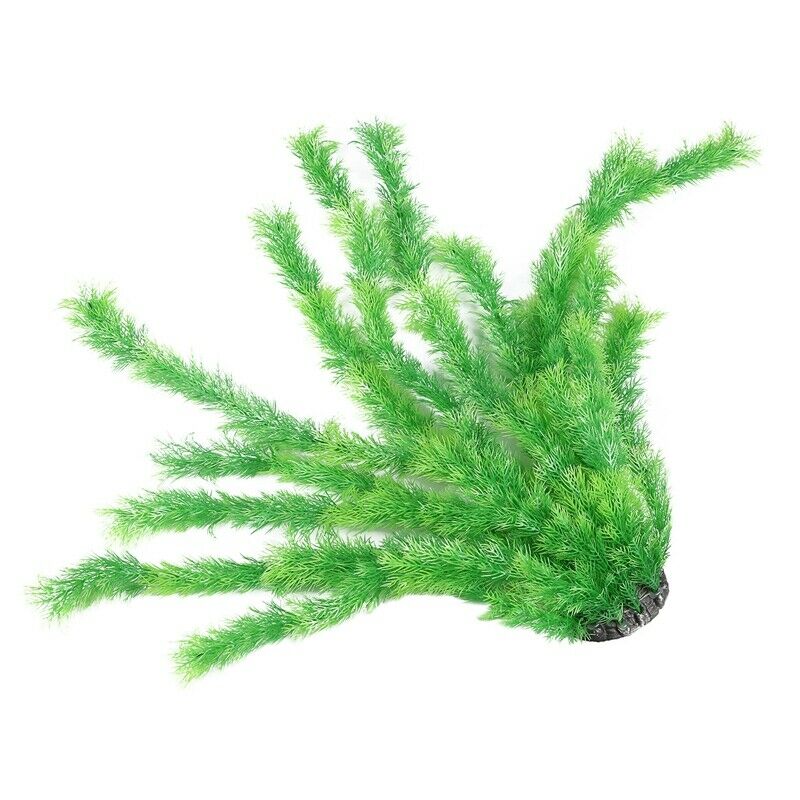 21.6" Height Green Plastic Artificial Water Plant Grass for Fish Tank D8T3