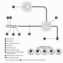 Motorcycle Bluetooth 4.2 Helmet Headset 30MW Wireless Interphone Intercom w/Mic
