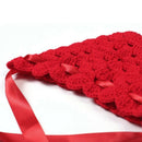 Baby Infant Red Cap Hat with Silk Stripe Crochet Knitting Costume Soft Ador