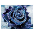 Blue Rose Diamond Painting Embroidery 5D DIY Cross Stitch Home Decor Gift