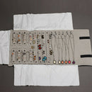 Luxury Velvet Jewellery Roll Ring Earrings Bracelet Display Organizer Pouch K5A3