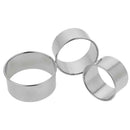 3pcs Stainless Steel Round Dumplings Wrappers Molds Set Cutter Maker Tools