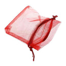 100 pcs New Jewellery Gift Bag Organza Bag Red