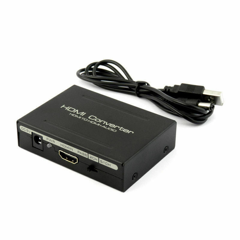 HDMI Audio Extractor Splitter to SPDIF Optical RCA Stereo L/R Analog Conver K2O7