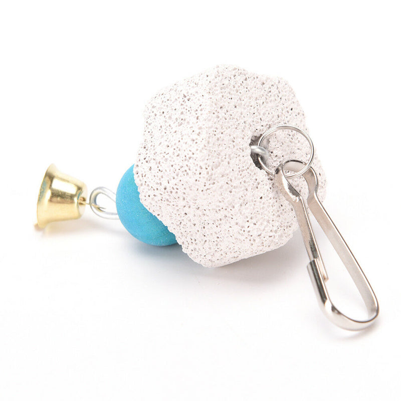 2 X Parrot Mouth Grinding Stone Parakeet Cockatiel Budgie Bird molar Cage ToysME