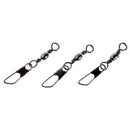 20PCS Grey Fishing Line to Hook Clip Connector Swivels Q9M2
