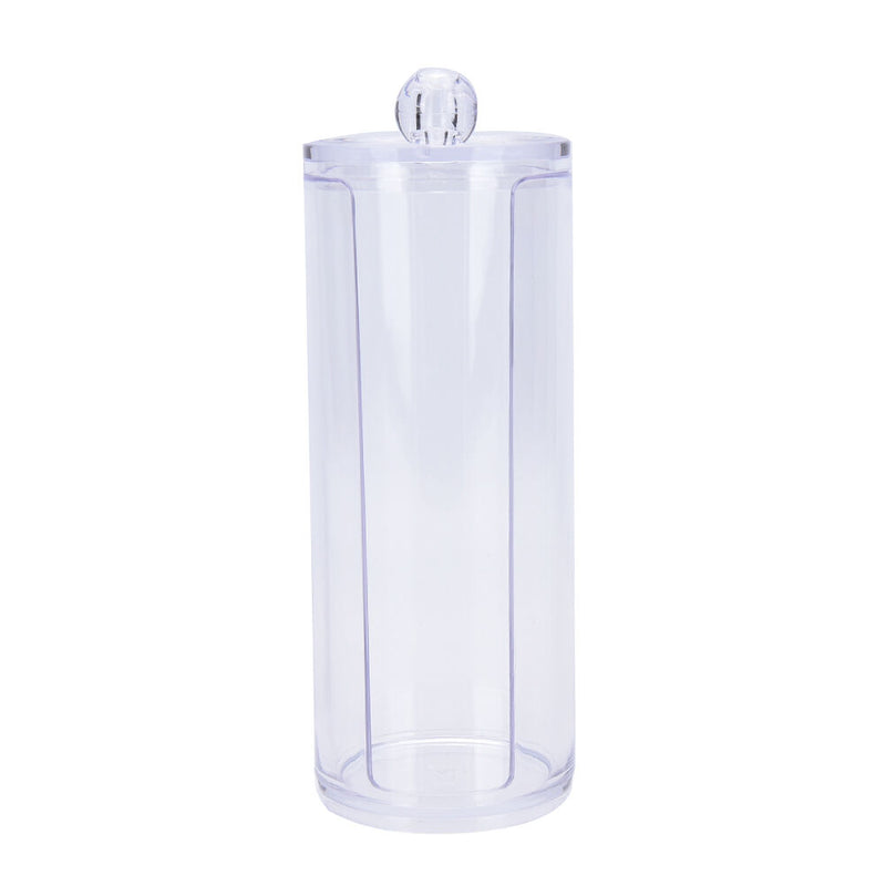 Cosmetic Makeup Case Clear Q-tip Storage Holder Cotton Pad Swab Box Organiz FT