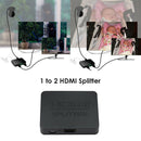 1 In 2 Out Video HDMI Splitter 4K 1080P Display Adapter for HDTV Monitor
