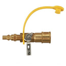 Propane Natural Gas 1/4 inch Quick Connect Kit - Shutoff Valve & Full Flow