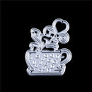Cup of Flower Metal Cut Dies Stencils For DIY Scrapbook DIY Album CardsDecor %o
