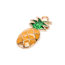 30x Enamel Pineapple Fruit Charms Pendant DIY Jewelry Making Necklace Bracel OZ