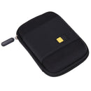Hard Sailcloth PU Carrying Case Bag for 2.5 inch External Hard Drive