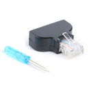RJ45 Ethernet Male to 8 Pin AV Screw Terminal Adapter for Cat7 Cat6 Cat5