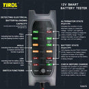Car Battery Load Tester 12V Alternator Checker LED Lights Display