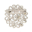 1 x Fashion Elegant Diamond Hollow Diamond-studded Heart Wedding Bridal Bro X6R9