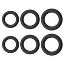 6x Woofer Audio Speaker Part Foam Edge Rubber Surrounds Repair Kit Black