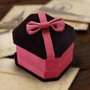 Flocking Octagonal High-grade  Ring Box Jewelry Gift Box Packaging Box