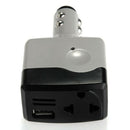 USB Car Charger Adapter Converter for Mobile Lighter DC12V / 24V to 220V Bl R4T8