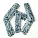1 Pair Marble Texture Acrylic Non-slip Shank Patches Handle Scales Grips Models