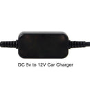 USB 5V to DC 12V Car Charger Socket Converter Adapter Cable Auto Interior A H7X3