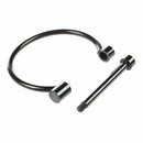 Fashion Shackle Screw Cuff Bracelet Stainless Steel Bracelets & Bangles Bla