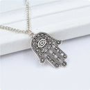 Necklace pendant chain Kabbalah Hamsa Fatima Hamsa Mauvals to hand eye long