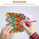 Butterfly DIY Diamond Painting LED Light Embroidery Night Lamp Home Decor A