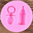 1x Silicone Fondant Mould Baby Dummy Bottle Cake Mold Chocolate Baking Decor gg