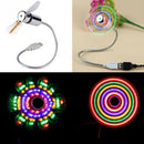 Flexible LED Mini Power USB Fan Gooseneck For CarHome Office PC Notebook