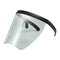 Large Full Face Shield Goggles Clear Lens Sunglasses Flat Top Wrap Visor Black