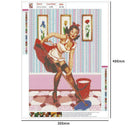 5D DIY Full Drill Diamond Painting Cross Stitch Embroidery Kit (Beauty04)