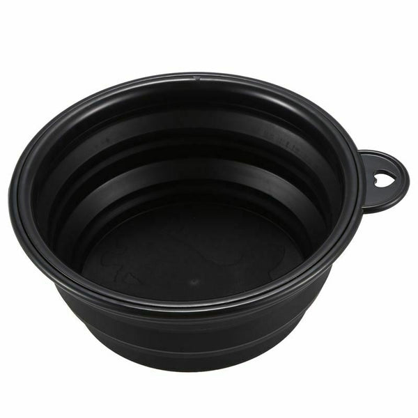Bowl, Dog Cat Silicone Pet Food Travel Foldable Vibrating Bowl Water Dish ( N5I2