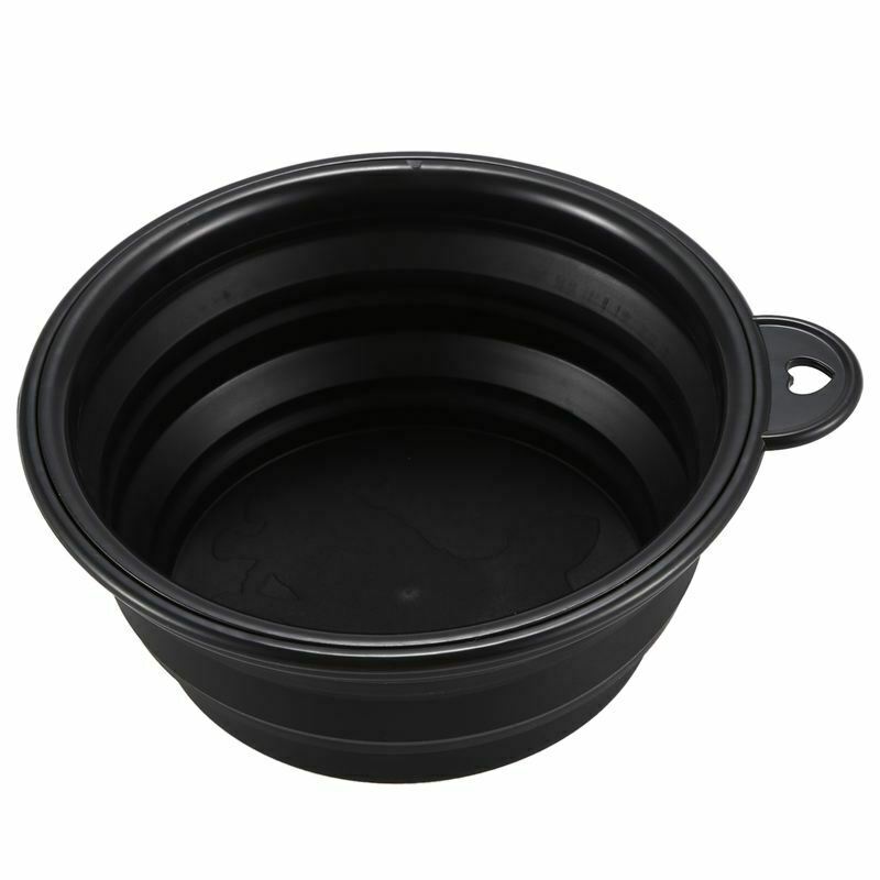 Bowl, Dog Cat Silicone Pet Food Travel Foldable Vibrating Bowl Water Dish ( N5I2