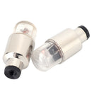 2PCS Neon LED Lamp Flash Tyre Wheel Valve Cap Light For Car Bicycle Motorcy JR