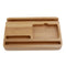 4 In1 Bamboo Desktop Organizer Stand For Mobile Phone, Ipad, Pen, Card