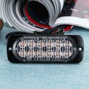 12LED 12V-24V 36W Amber Car Truck Side Emergency Warning Flash Strobe Light