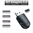 2 in 1 Bluetooth 5.0 Receiver Transmitter AUX 3.5mm Stereo Audio Adapter Dongle
